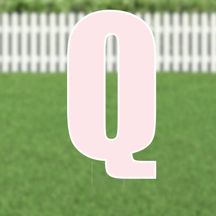 Yard Card Pink Letter 21.5" | 1ct - Zurchers