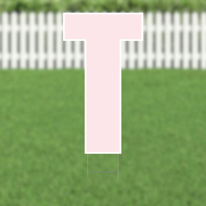 Yard Card Pink Letter 21.5" | 1ct - Zurchers