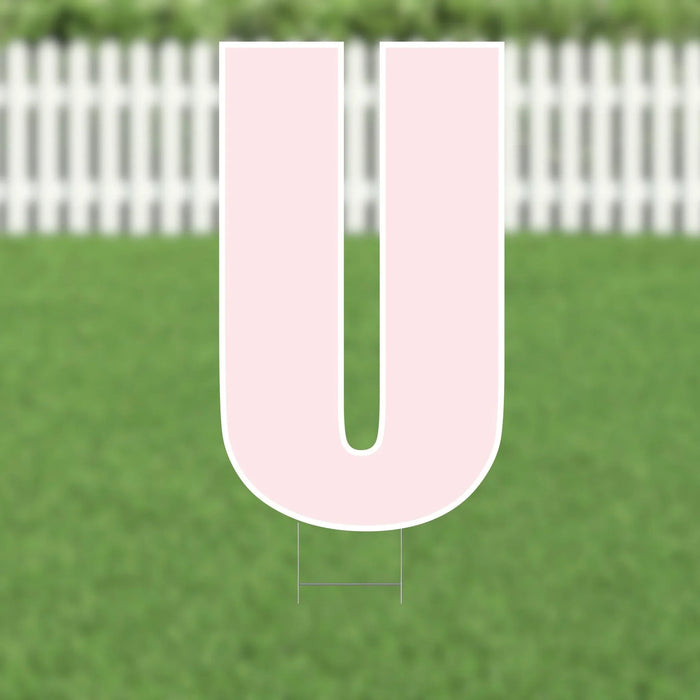 Yard Card Pink Letter 21.5" | 1ct - Zurchers