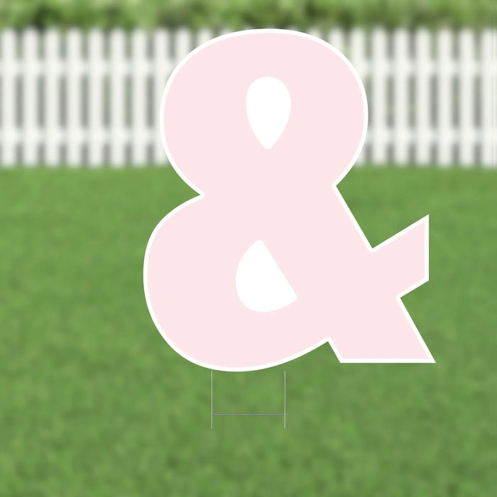 Yard Card Pink Number/Symbol 21.5" | 1ct - Zurchers