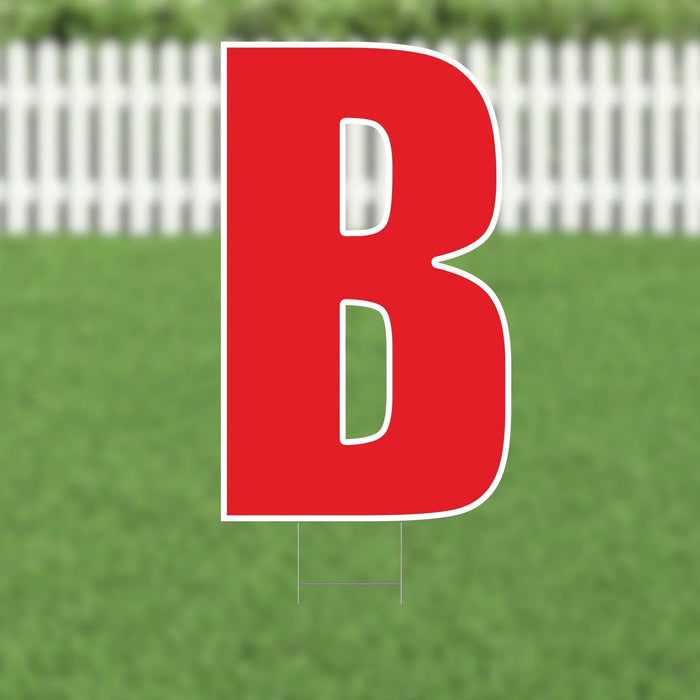 Yard Card Red Letter 21.5" | 1ct - Zurchers