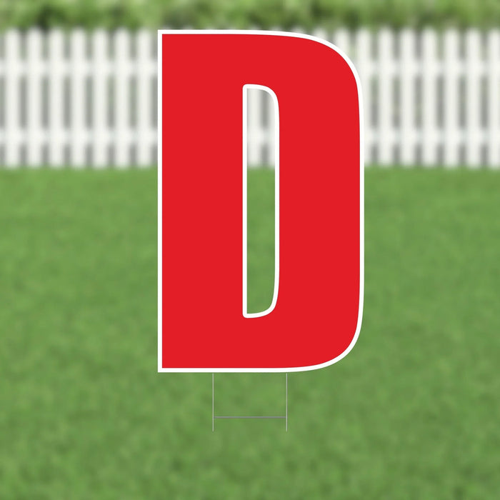 Yard Card Red Letter 21.5" | 1ct - Zurchers