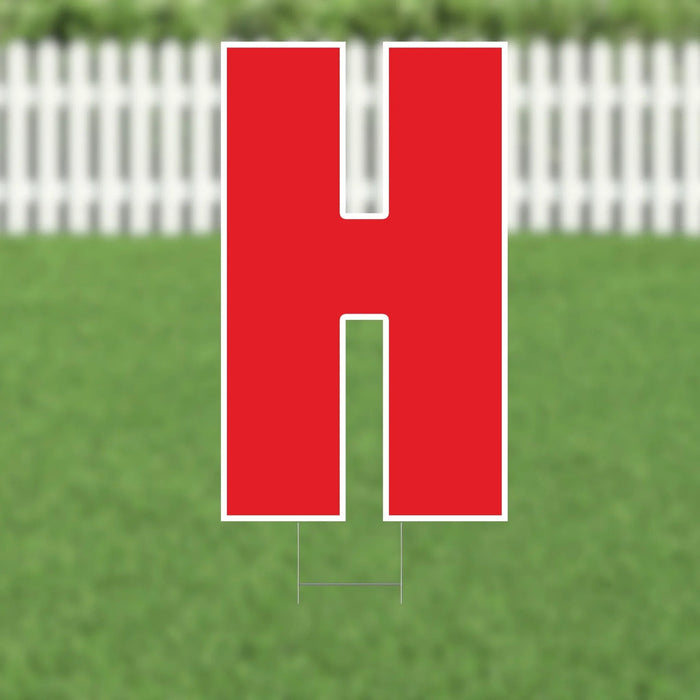 Yard Card Red Letter 21.5" | 1ct - Zurchers