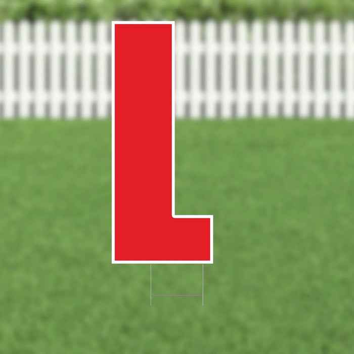 Yard Card Red Letter 21.5" | 1ct - Zurchers