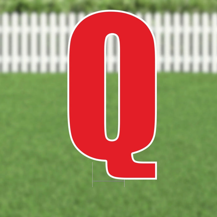 Yard Card Red Letter 21.5" | 1ct - Zurchers