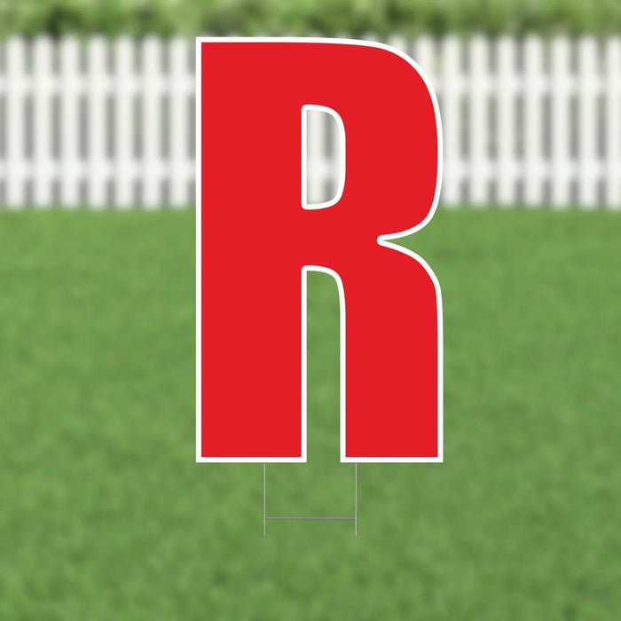 Yard Card Red Letter 21.5" | 1ct - Zurchers