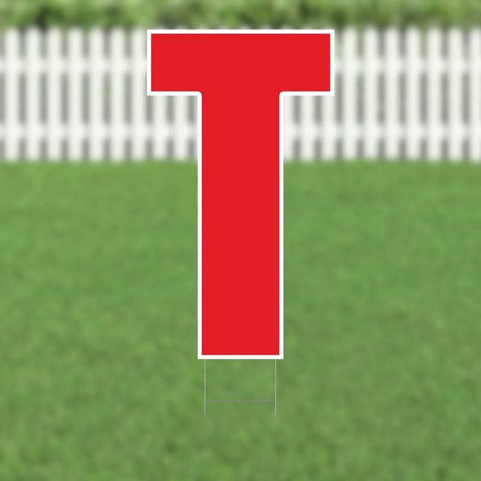 Yard Card Red Letter 21.5" | 1ct - Zurchers