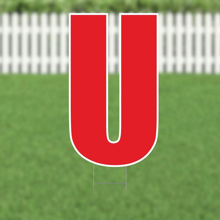 Yard Card Red Letter 21.5" | 1ct - Zurchers