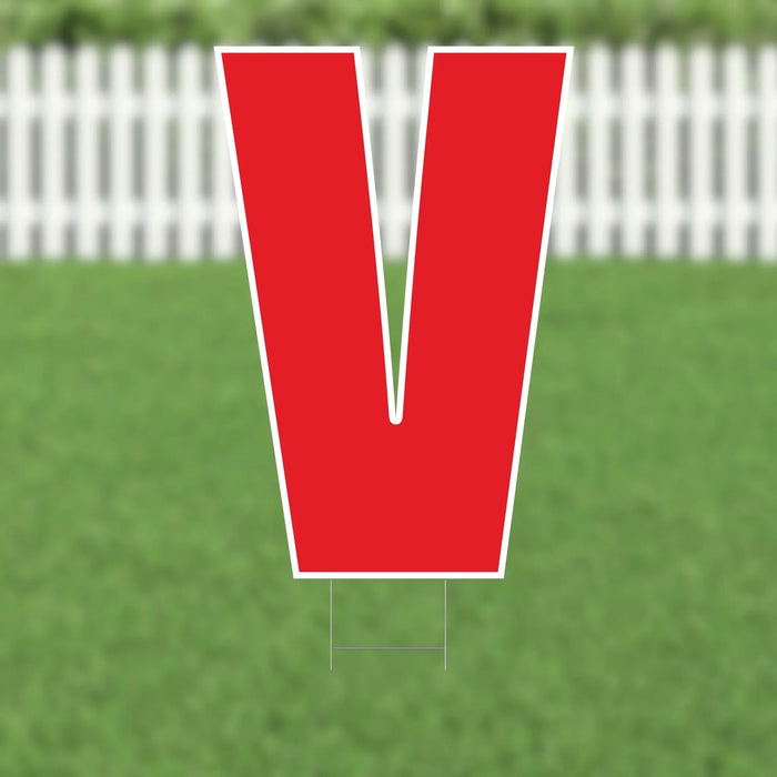 Yard Card Red Letter 21.5" | 1ct - Zurchers