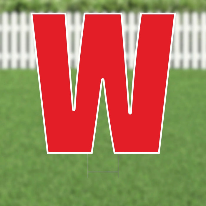 Yard Card Red Letter 21.5" | 1ct - Zurchers