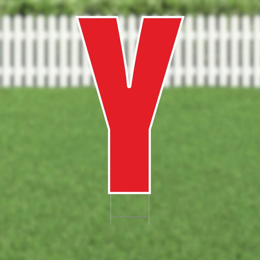 Yard Card Red Letter 21.5" | 1ct - Zurchers