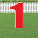 Yard Card Red Number/Symbol 21.5" | 1ct - Zurchers