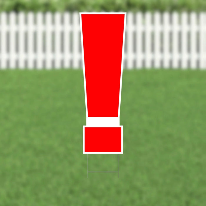 Yard Card Red Number/Symbol 21.5" | 1ct - Zurchers