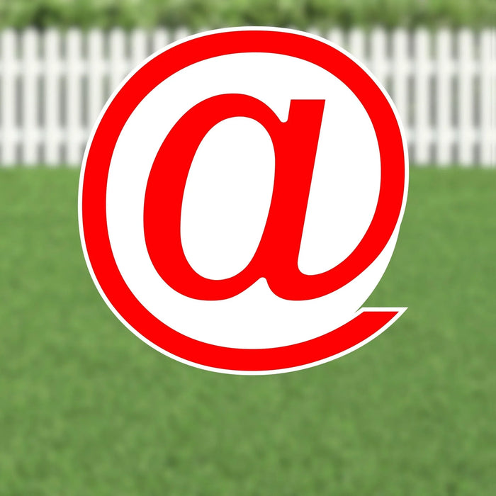 Yard Card Red Number/Symbol 21.5" | 1ct - Zurchers