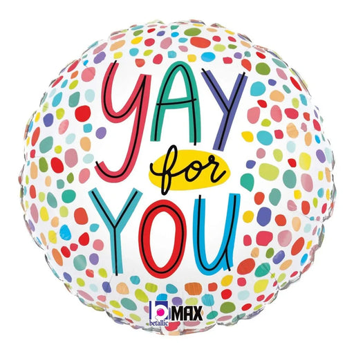 Yay For You Orbz Mylar Balloon, 18" | 1 ct - Zurchers