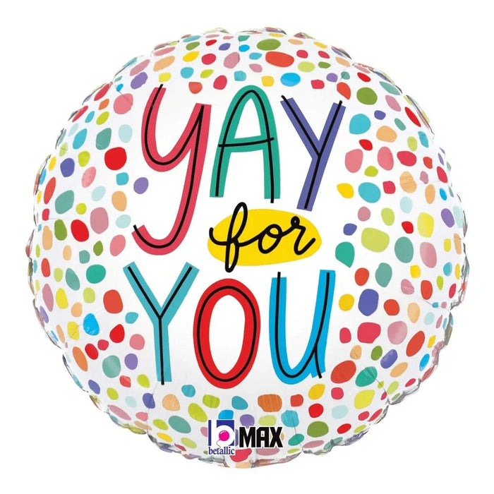 Yay For You Orbz Mylar Balloon, 18" | 1 ct - Zurchers