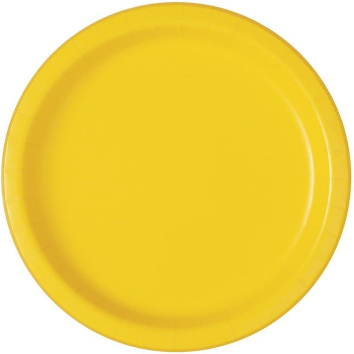 Yellow Paper Dinner Plates | 50ct - Zurchers