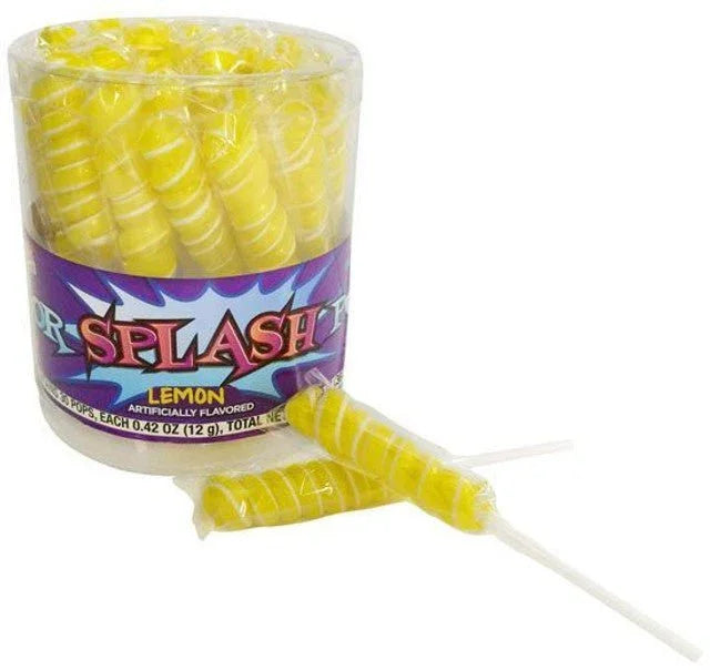 Yellow Color Splash Lemon Lollipops | 30ct - Zurchers