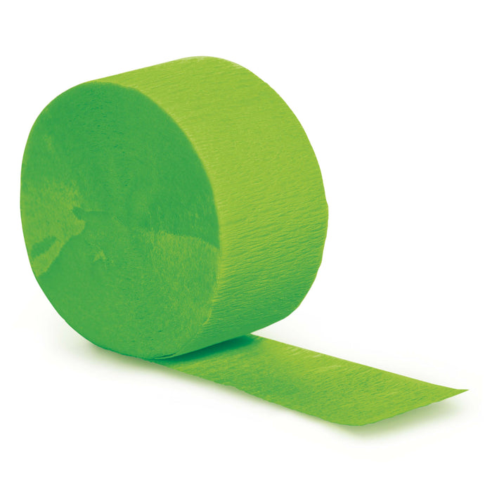 Fresh Lime Crepe Paper Streamer 81ft  | 1ct