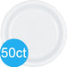 Frosty White 10.25" Plastic Plates | 50ct