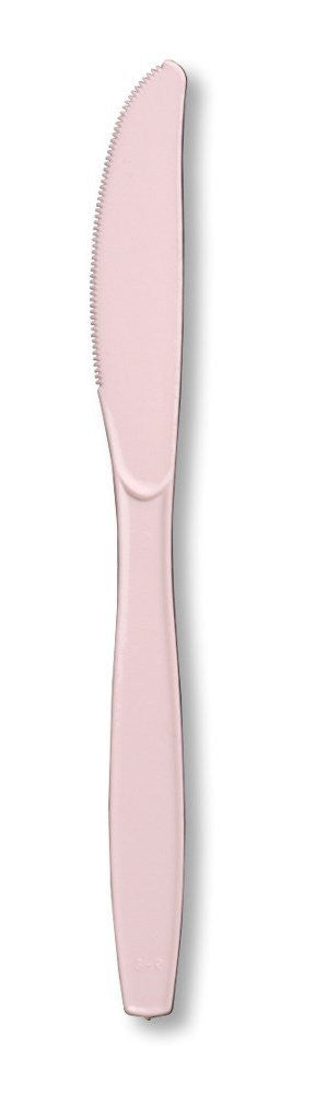 Classic Pink Plastic Knives | 24 ct