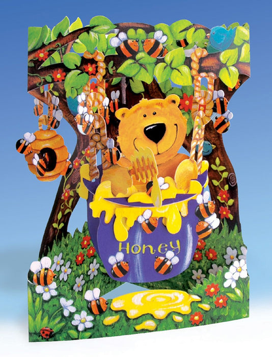 Honeybear 3-D Card | 1 ct