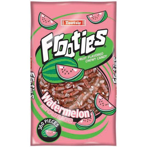 Indulge in the juicy goodness of our Tootsie Frooties Watermelon candy! With 2.4lb of mouth-watering watermelon flavor in every bite, this 1 ct pack is perfect for sharing