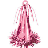 Pink Party Hat Balloon Weight | 1 ct