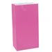 Bright Pink Mini Paper Sack | 12 ct