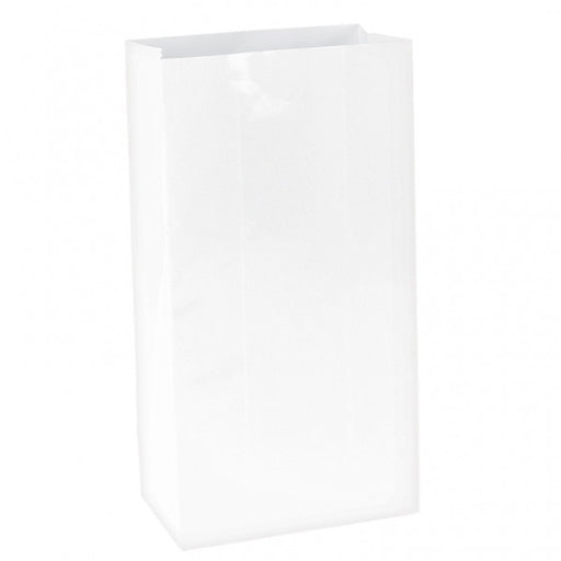 White Mini Paper Bags | 12 ct