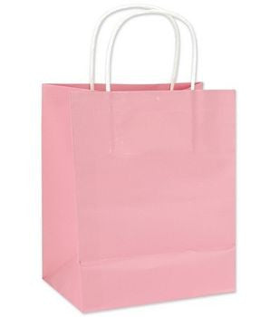 New Pink Kraft Paper Bag, 5'' | 1 ct