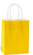 Sunshine Yellow Kraft Paper Bag, 5'' | 1 ct
