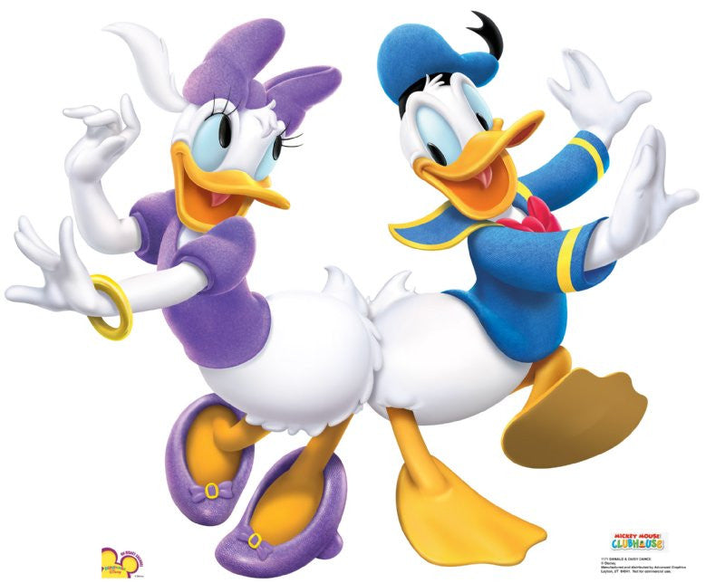 Donald and Daisy Dancing Lifesize Standup