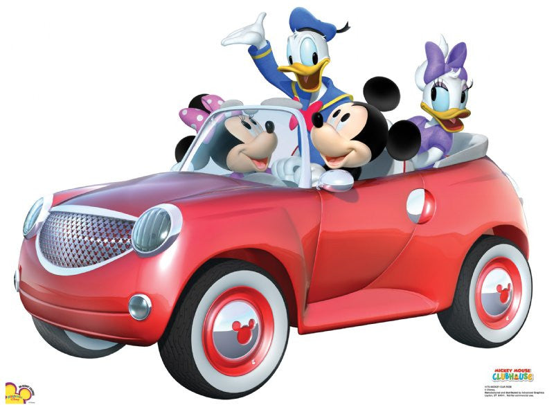 Mickey Mouse Car Ride Lifesize Standup