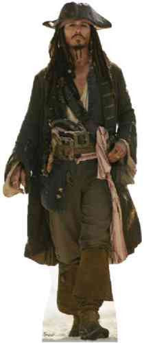 Captain Jack Sparrow No Sword Lifesize Standup