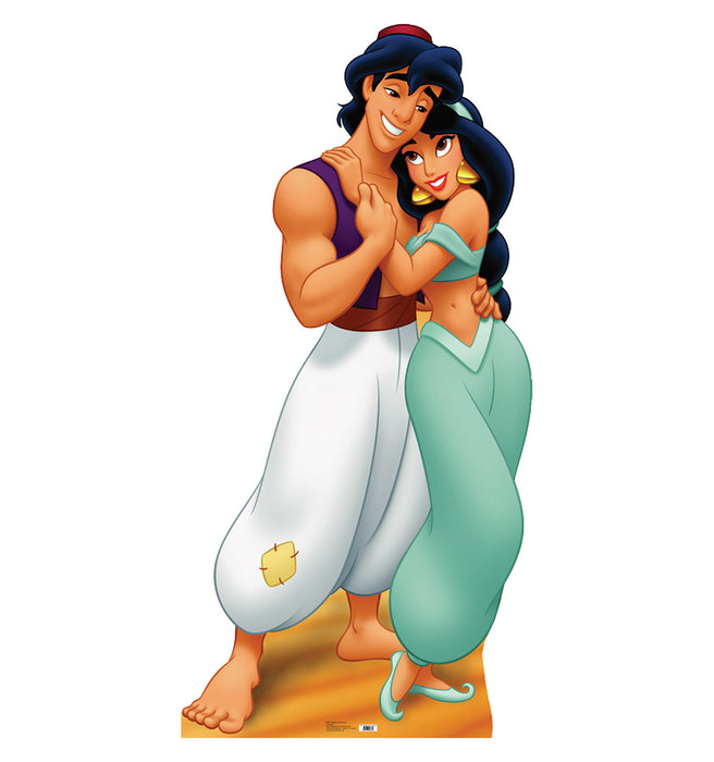 Aladdin and Jasmine Lifesize Standup