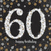 Sparkling Celebration 60th Birthday Lunch Napkins | 16 ct