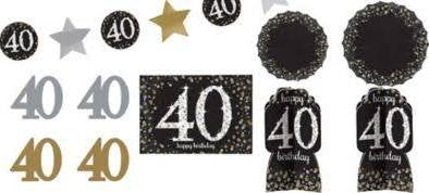 Sparkling Celebration 40th Birthday Room Decorating Kit | 1 ct