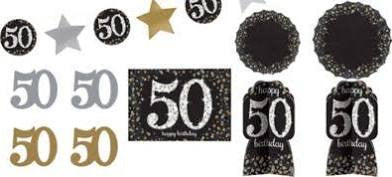 Sparkling Celebration 50th Birthday Room Decorating Kit | 1 ct