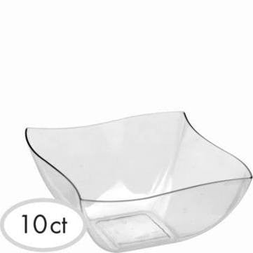 Clear Square Bowl, 8 oz. | 10 ct
