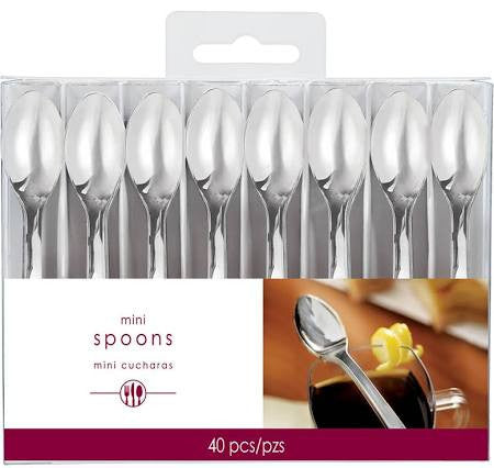 Silver Mini Spoons | 40 ct