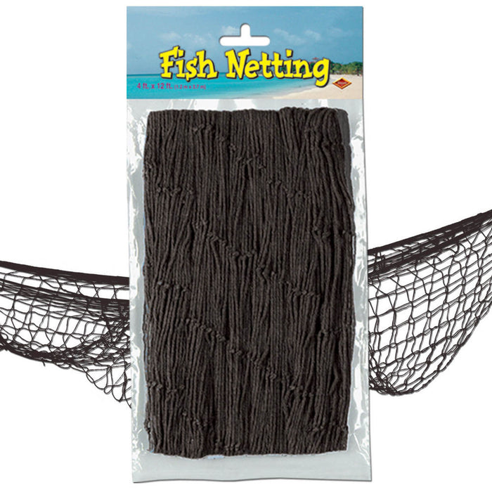 Black Fishing Netting, 12' | 1 ct