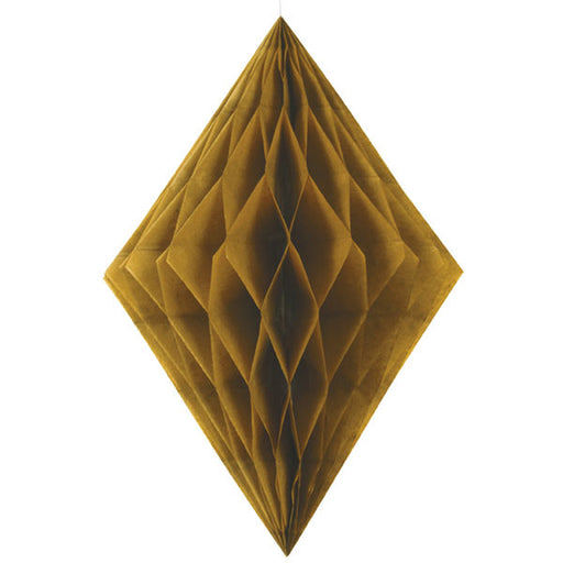 Gold Diamond Hanging Honeycomb, 14'' | 1 ct