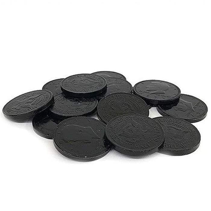 Fort Knox Black Chocolate Coins 1.5" | 16oz.