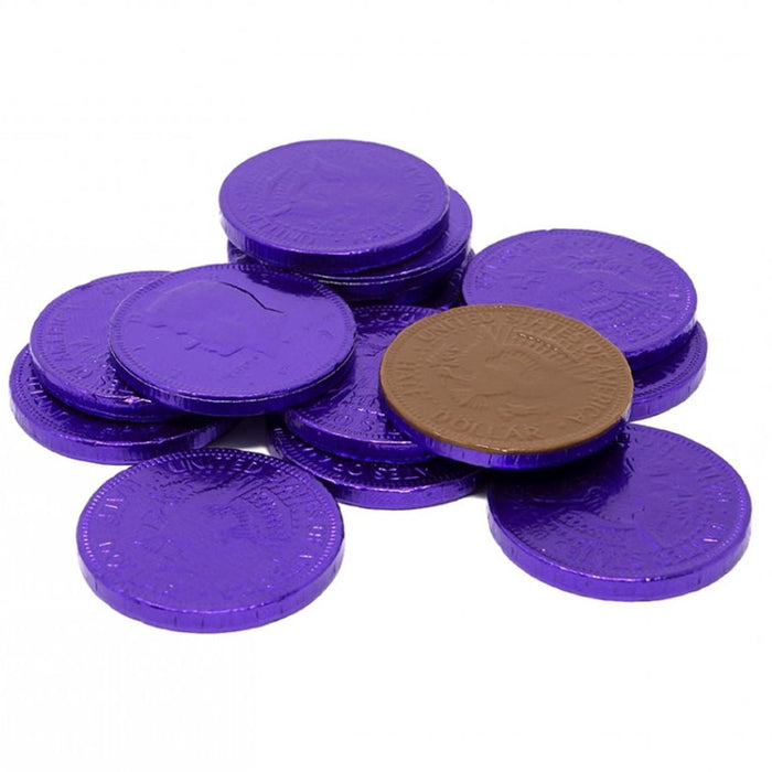Fort Knox Purple Chocolate Coins 1.5" | 16oz.