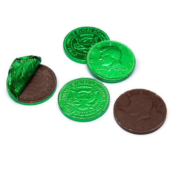 Fort Knox Green Chocolate Coins 1.5" | 16oz.