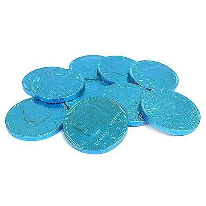 Fort Knox  Light Blue Chocolate Coins 1.5" | 16oz.