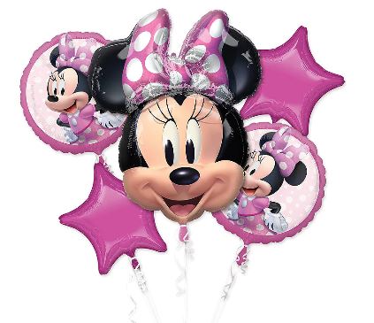 Minnie Mouse Balloon Bouquet  | 5pcs