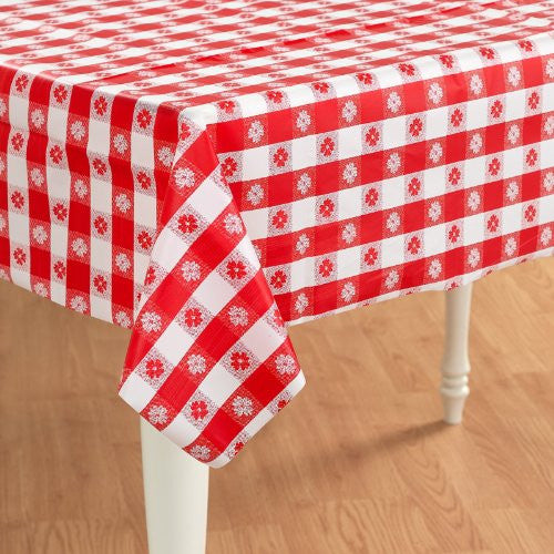 Red Gingham Tablecover | 1 ct