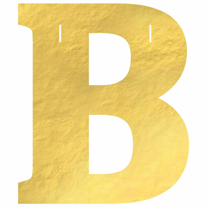 Create Your Own Banner "B" Gold Foil | 1ct